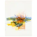 Untitled by Sam Middleton, Lithograph in colors, sold Dec 2021