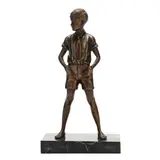 Sonny Boy by Ferdinand Preiss, Patinated cast bronze, sold Dec 2021