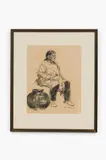 Taos Six by Robert Daughters, charcoal on paper, offered Sep 2026