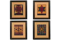 Folk Art Game Boards by Warren Kimble, ink on canvas, offered Jun 2026