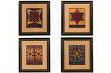 Folk Art Game Boards by Warren Kimble, ink on canvas, offered Jun 2026