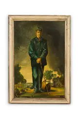 Untitled by Robert Springfels, oil on board, offered Jun 2026