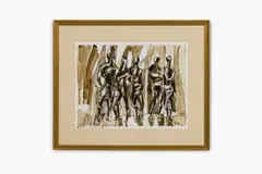 Untitled Abstract by Erwin Wending, ink,signed and dated along lower left, offered Mar 2026