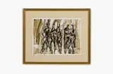 Untitled Abstract by Erwin Wending, ink,signed and dated along lower left, offered Mar 2026