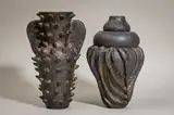 From the Dark Vessel Series, untitled by Priscilla Hollingsworth, bronze-glazed highlights, offered Mar 2026