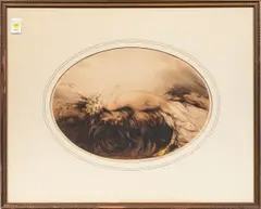 Venus by Louis Icart, 1928, etching with aquatint in colors, sold Nov 2025