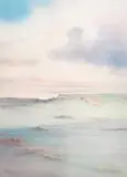 Terra Linda II by Christy Carleton, 1988, lithograph in colors, sold Nov 2025