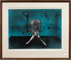 Untitled by Paul Wunderlich, lithograph in colors, sold Nov 2025