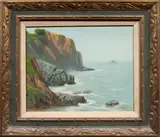 Coastal View by Vivyan Seward, 1971, oil on canvas, sold Nov 2025