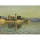Untitled by Franz Karl Loffler, oil on board, sold Nov 2025