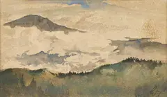 Untitled by Gaganendranath Tagore, Ink and wash on card, sold Sep 2022