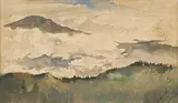 Untitled by Gaganendranath Tagore, Ink and wash on card, sold Sep 2022
