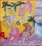 The Ritual by Arpita Singh, Oil on canvas, sold Feb 2023