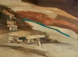 Untitled by Ram Kumar, Oil on canvas, sold Feb 2023