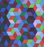 Deuton by Victor Vasarely, 1966, Acrylique sur carton, sold Apr 2026