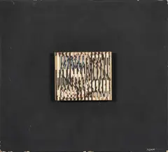 Contrapointing painting, painting in movement, 4 themes by Yaacov Agam, 1959, Huile sur métal monté sur panneau peint, sold Apr 2026