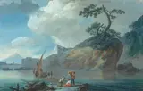 Pêcheurs sur un littoral méditerranéen by Jean-Pierre Houël, Gouache, sold Mar 2026