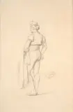 Etude de torero en pied by Jean-Léon Gérôme, Crayon, sold Mar 2026