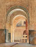 Intérieur de l’Alhambra, Grenade by Henri Regnault, Aquarelle gouachée sur traits de crayon, sold Mar 2026