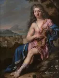 Portrait d'homme en Apollon dans un paysage by Jacob van Schuppen, Huile sur cuivre, sold Feb 2026