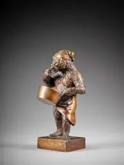 Ours en Carême by Christophe Fratin, Bronze à patine brun clair nuancé, sold Feb 2026