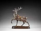 Cerf, la jambe levée by Antoine-Louis Barye, Bronze à patine brun nuancé, sold Feb 2026