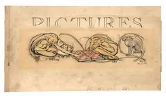 Figures fantastiques jouant aux dames ; Illustration pour 'Book of Pictures' by Arthur Rackham, Plume et encre de Chine, lavis gris et aquarelle, sold Feb 2026