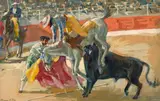 La Corrida by Henri Achille Zo, Aquarelle gouachée sur traits de crayon sur papier, sold Feb 2026