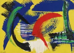 Sans titre by Gérard Ernest Schneider, 1977, Gouache sur papier, sold Apr 2026