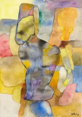 Composition abstraite by Maurice Estève, 1987, Aquarelle sur papier, sold Apr 2026