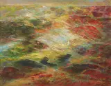 La berge n°2 by Abdallah Benanteur, 1998, Huile sur toile, sold Apr 2026