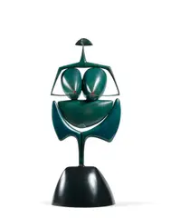Coralie by Philippe Hiquily, 1992, Bronze à patine verte et incrustations de corail, sold Apr 2026