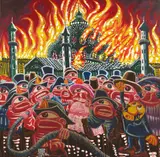 Apparition Crystal Palace 1852 by Hervé Di Rosa, 2016, Acrylique sur toile, sold Apr 2026