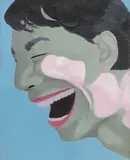 99 Idols : N°55 by Yue Minjun, 1996, Huile sur toile, sold Apr 2026