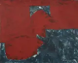 Rouge by Serge Poliakoff, circa 1956, Huile sur toile, sold Apr 2026