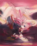 Composition n°568 by Chu Teh-chun, 1974, Huile sur toile, sold Apr 2026