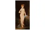 Untitled by Jules Lefebvre, oil on panel, offered Aug 2020