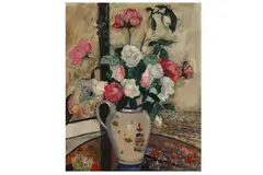 Untitled by Juliette Cambier, oil on canvas, offered Aug 2020