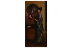 Untitled by Laura Brumm, oil on canvas, offered Aug 2020