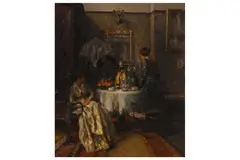 Untitled by Otto Thiele, oil on panel, offered Aug 2020
