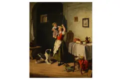 Untitled by Jan Walraven, oil on canvas, offered Aug 2020
