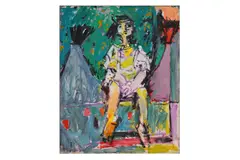 Untitled by Pinchas Litvinovsky, oil on canvas, offered Aug 2020