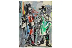 Untitled by Pinchas Litvinovsky, oil on canvas, offered Aug 2020