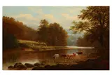 Untitled by William Mellor, oil on canvas, offered Aug 2020