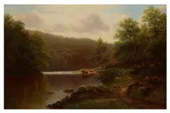 Untitled by William Mellor, oil on canvas, offered Aug 2020