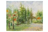 Untitled by Lélia Pissarro, oil on canvas, offered Aug 2020
