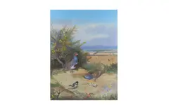Untitled by Philip Rickman, gouache, offered Aug 2020