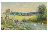 Untitled by Cecil Gordon Lawson, watercolour and gouache, offered Aug 2020