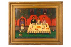 Untitled by Jean Carrau, oil, offered Aug 2020