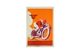 George Ham [Poster artist] by Motor-Cycle Hamel, oil, offered Jul 2020
